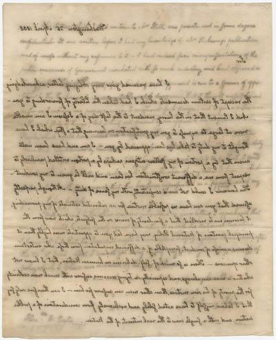 约翰·昆西·亚当斯致威廉·尤斯蒂斯的信，1808年4月25日手稿
